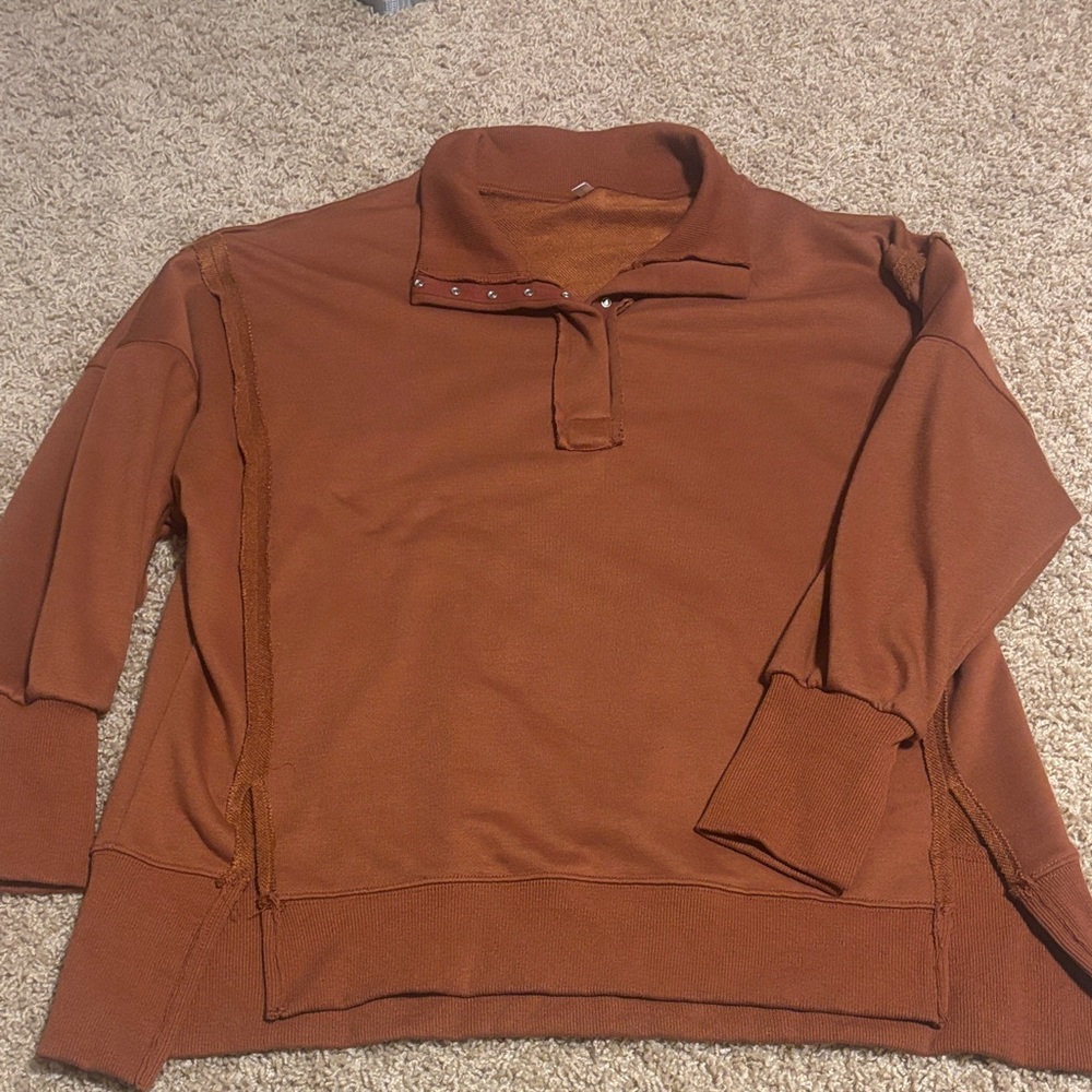 Brown Long Sleeve Pullover